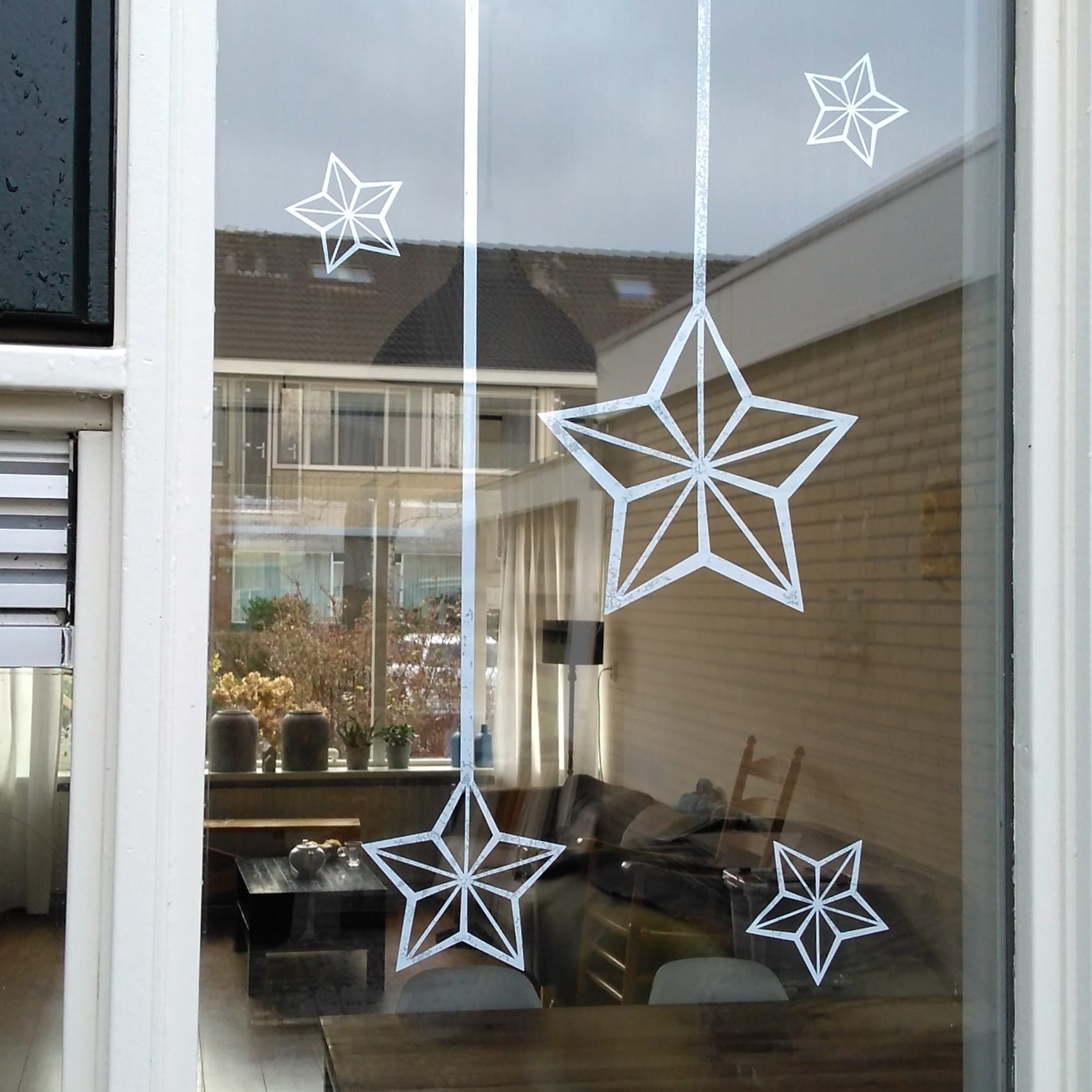 Set himmeli raamstickers sterren