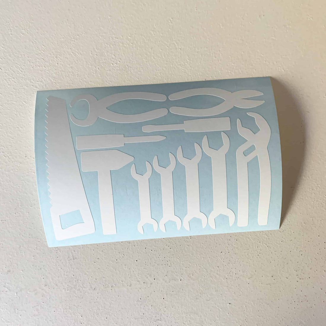 opruimstickers gereedschap