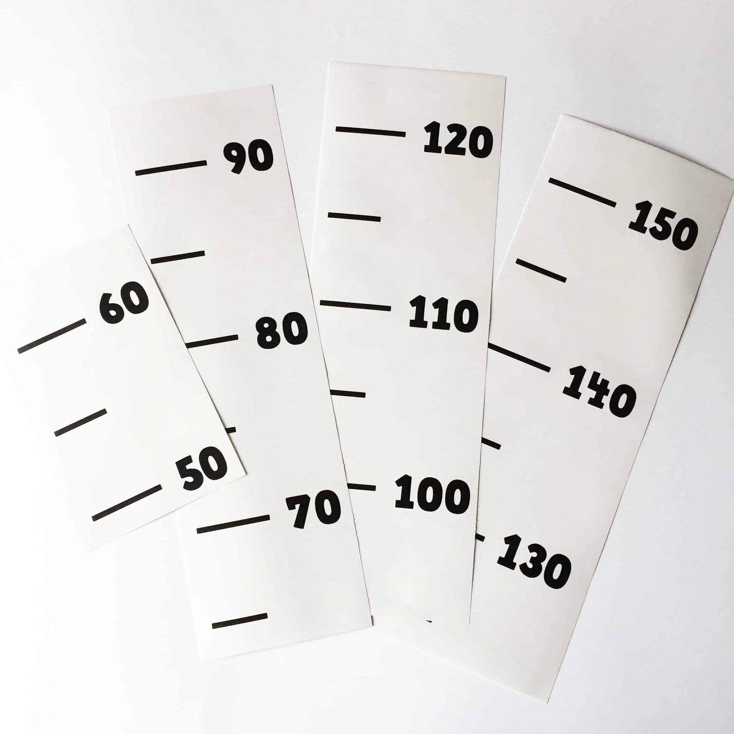 Groeimeter (muur)stickers (diverse kleuren)