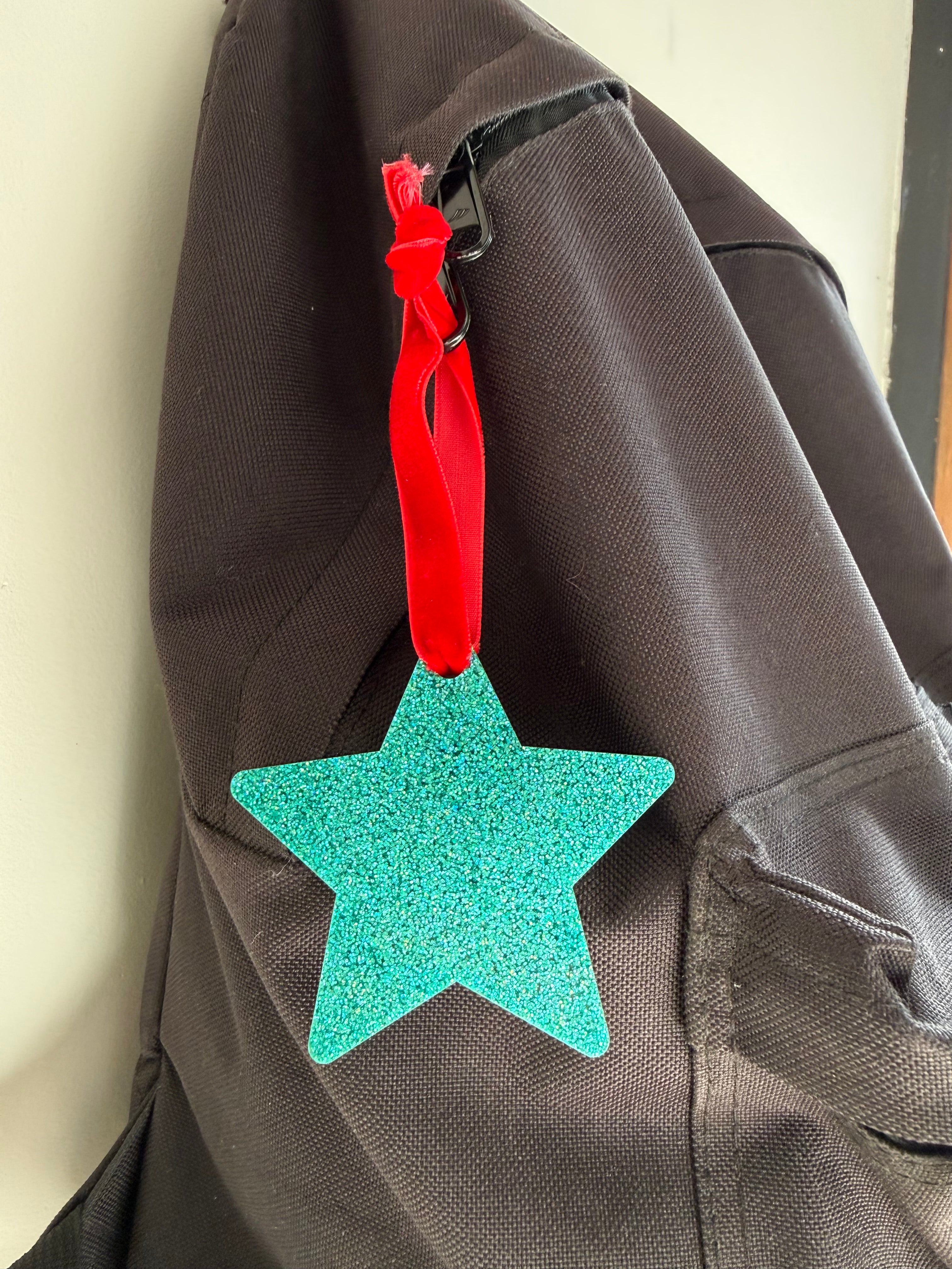 Ster tashanger, kerstboomhanger, paastakhanger acryl