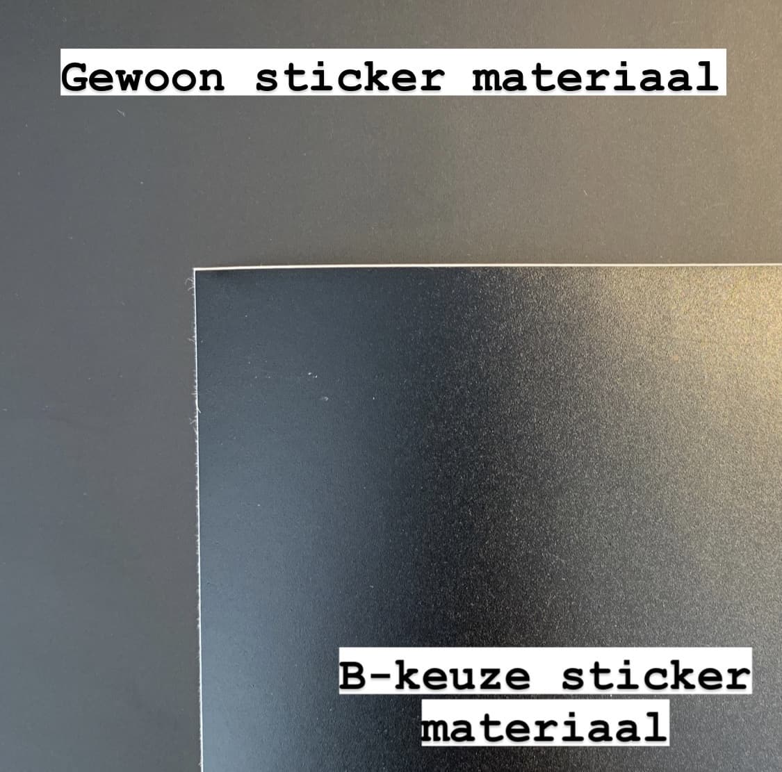 sticker materiaal verschil