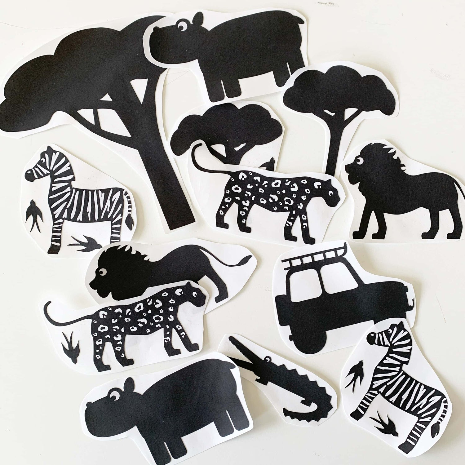 verrassingsset muurstickers safari