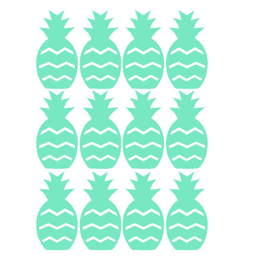 Ananas mint muurstickers