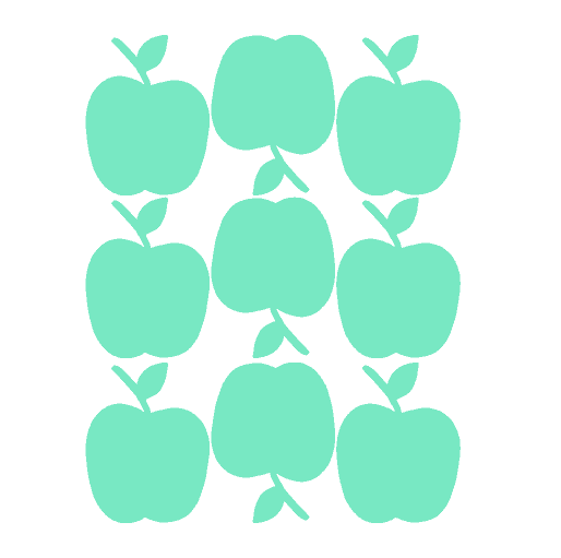 Appels mint muurstickers