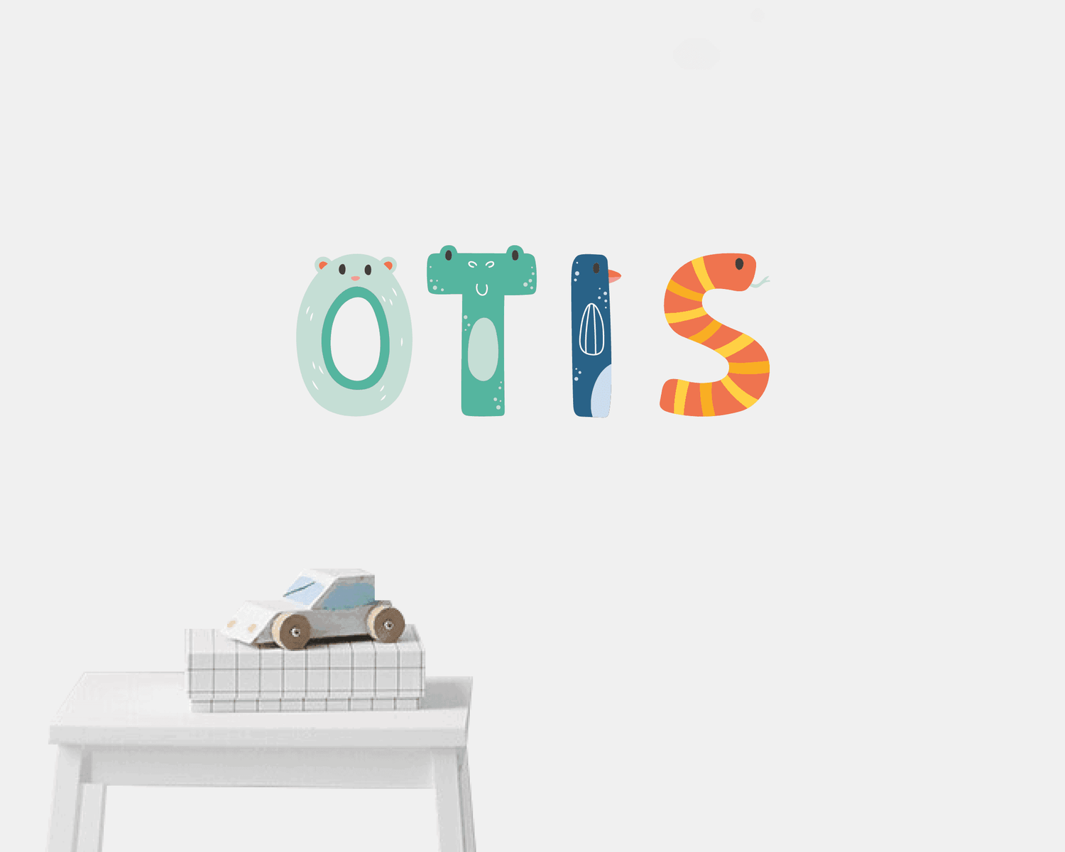 Letter stickers dieren