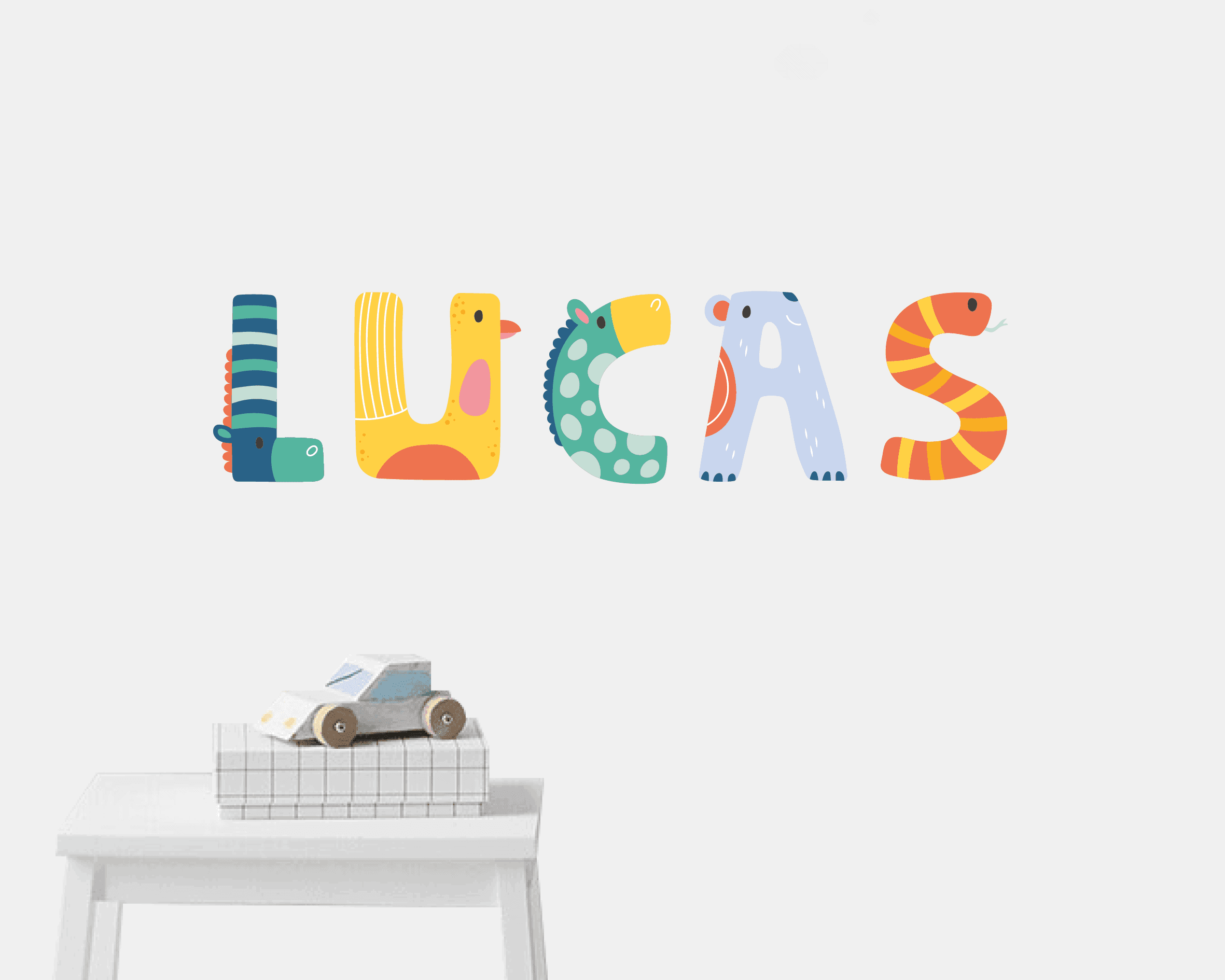 Beelden Muursticker alfabet letters3