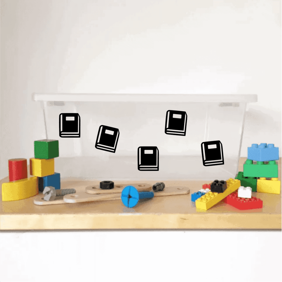 Boekjes opruimstickers