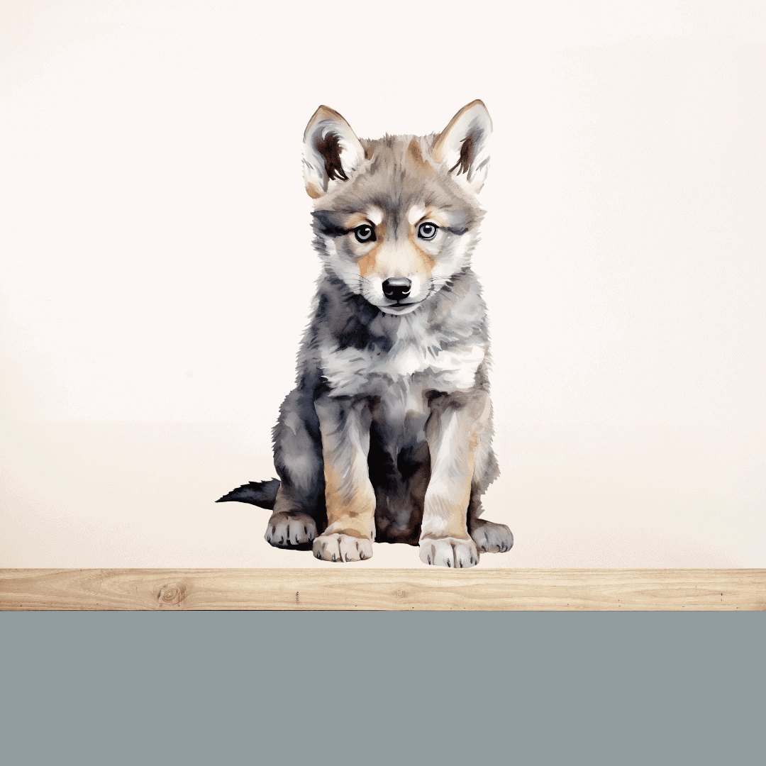 Bosdieren muurstickers wolf