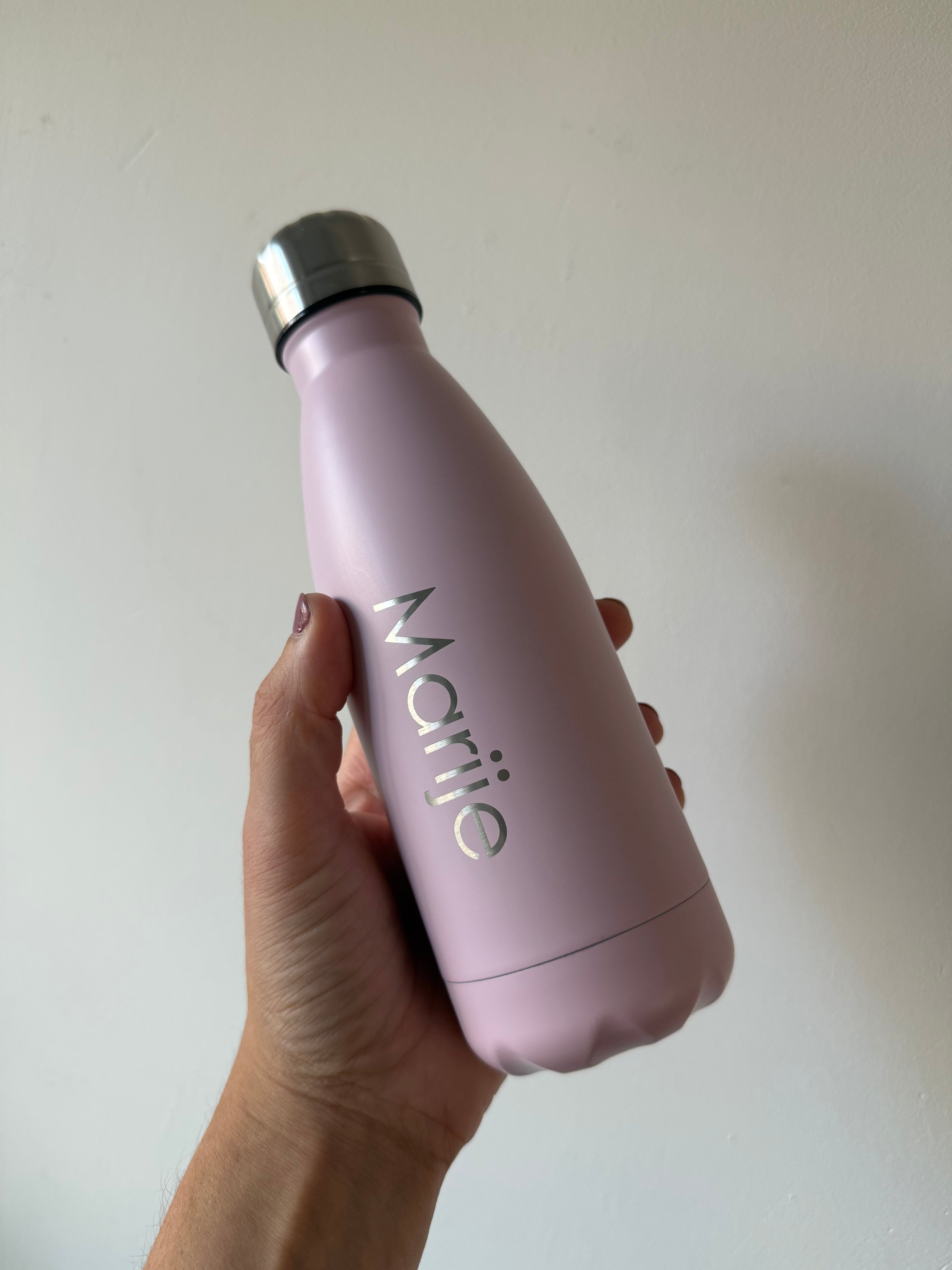 Rvs drinkfles 400ml met naam