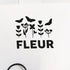 Deursticker bloem gepersonaliseerd ANNIdesign (diverse kleuren)