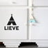 Deursticker tipi gepersonaliseerd ANNIdesign (diverse kleuren)