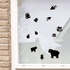 Dieren herbruikbare raamstickers (diverse kleuren)
