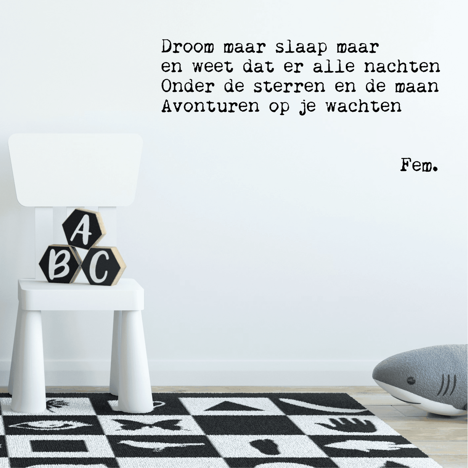 Papierpleziertjes muursticker &