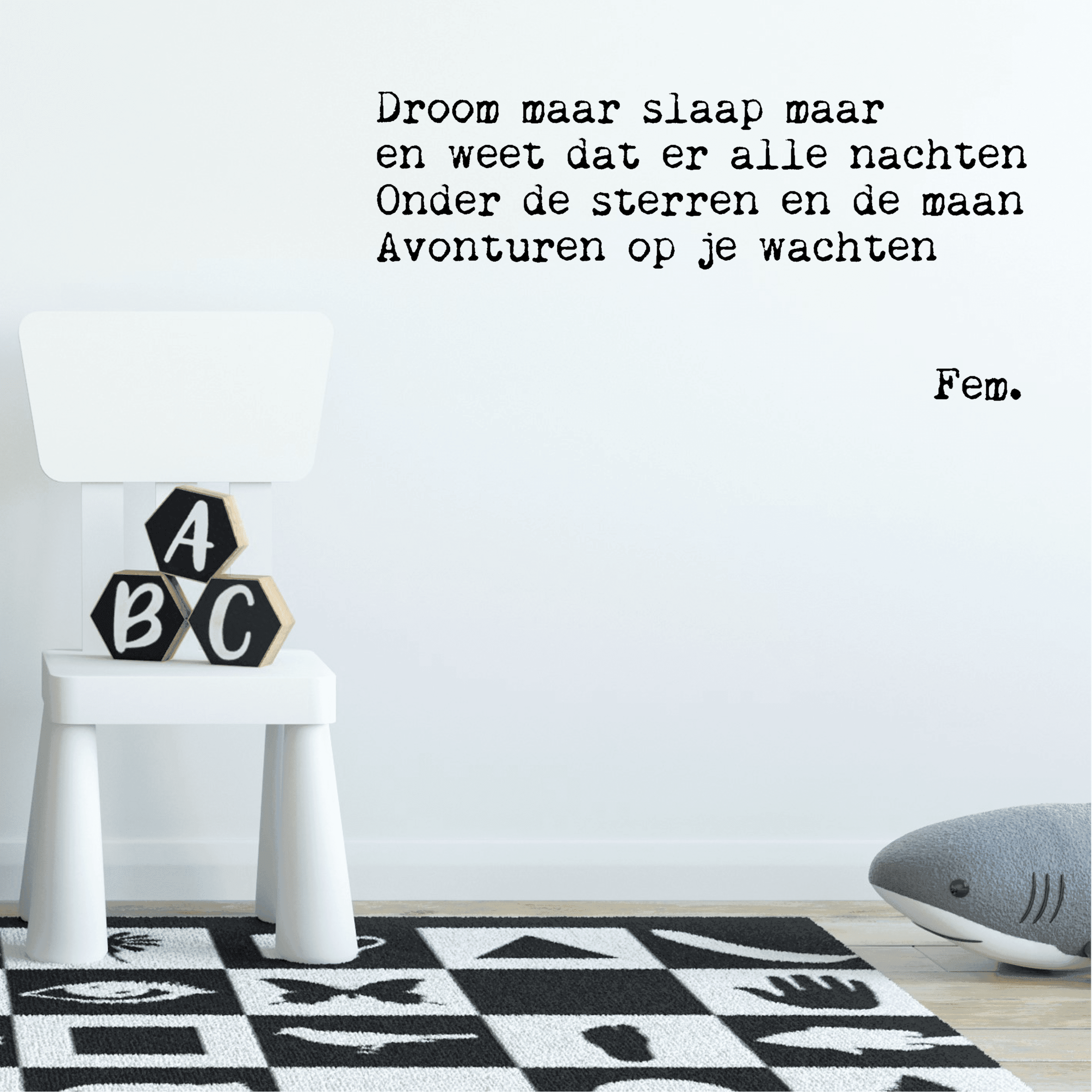 Papierpleziertjes muursticker &