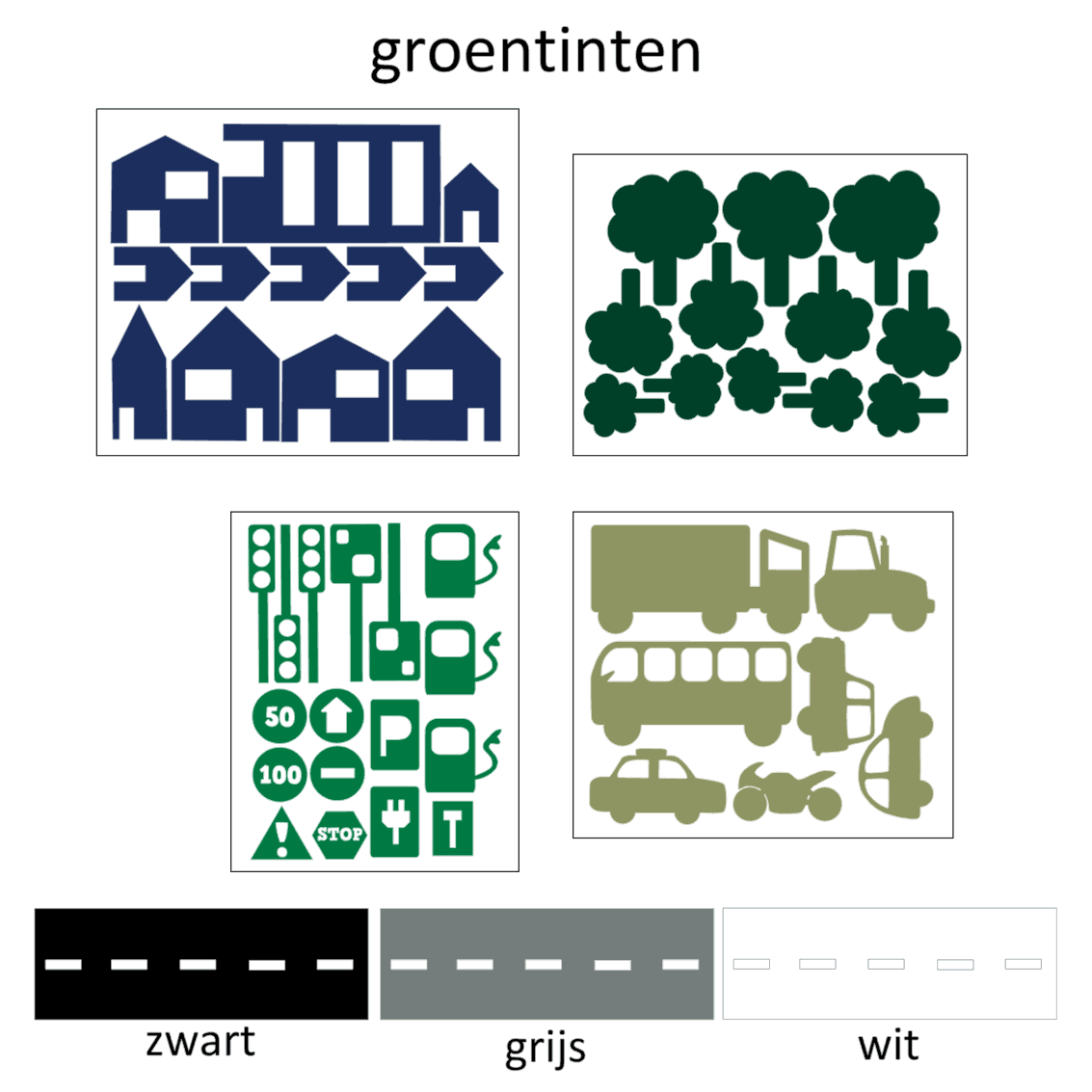 sticky roads voordeelset vloersticker
