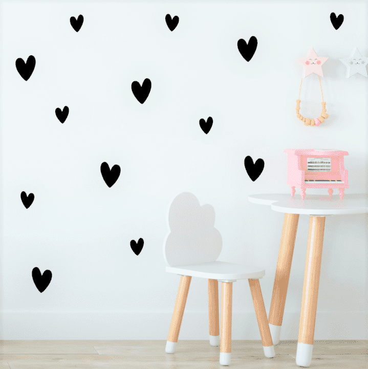 muurstickers hartjes