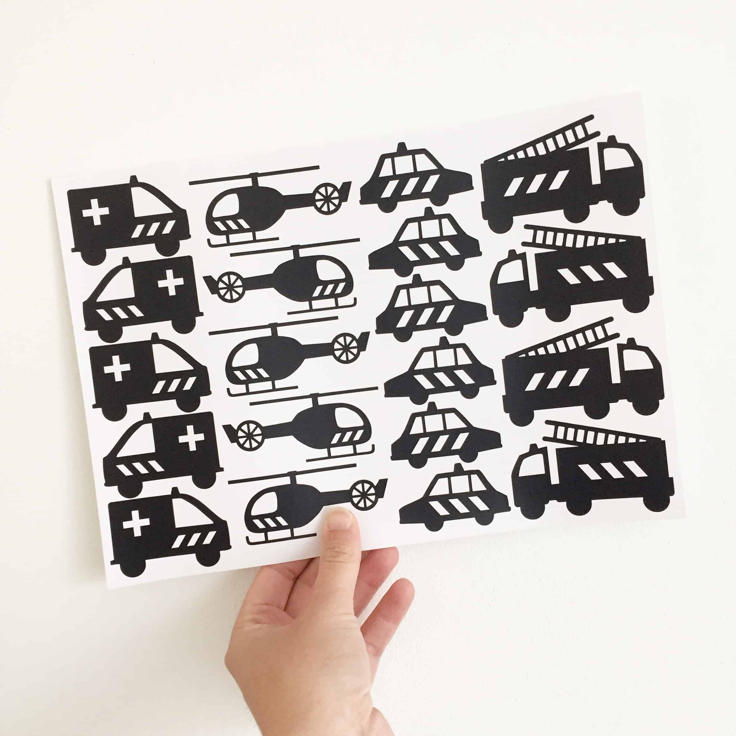 Hulpdiensten muurstickers