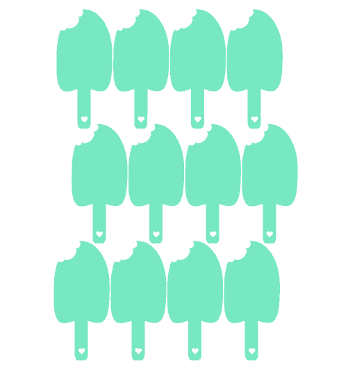 IJsjes mint muurstickers