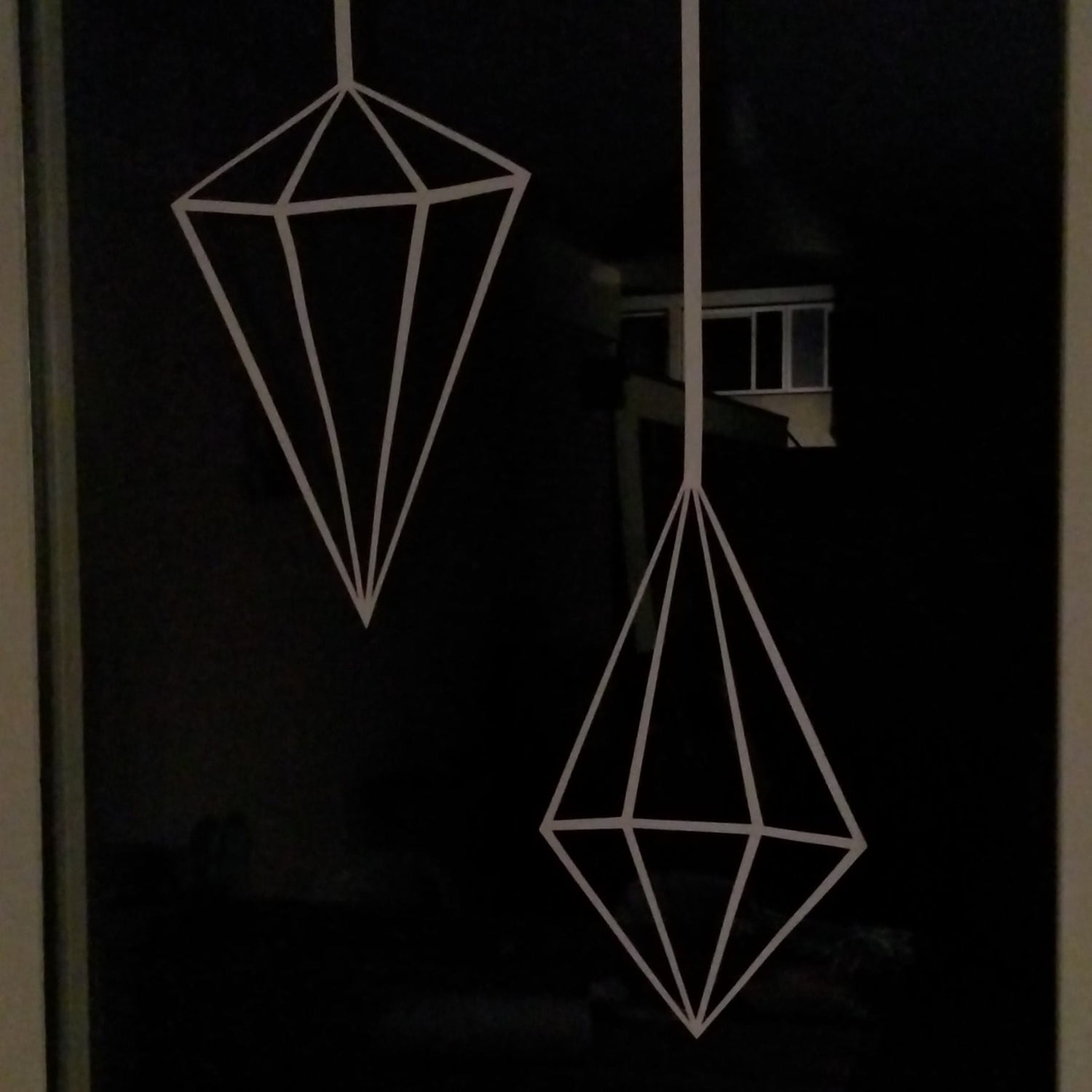 Set himmeli raamstickers ruit en diamant