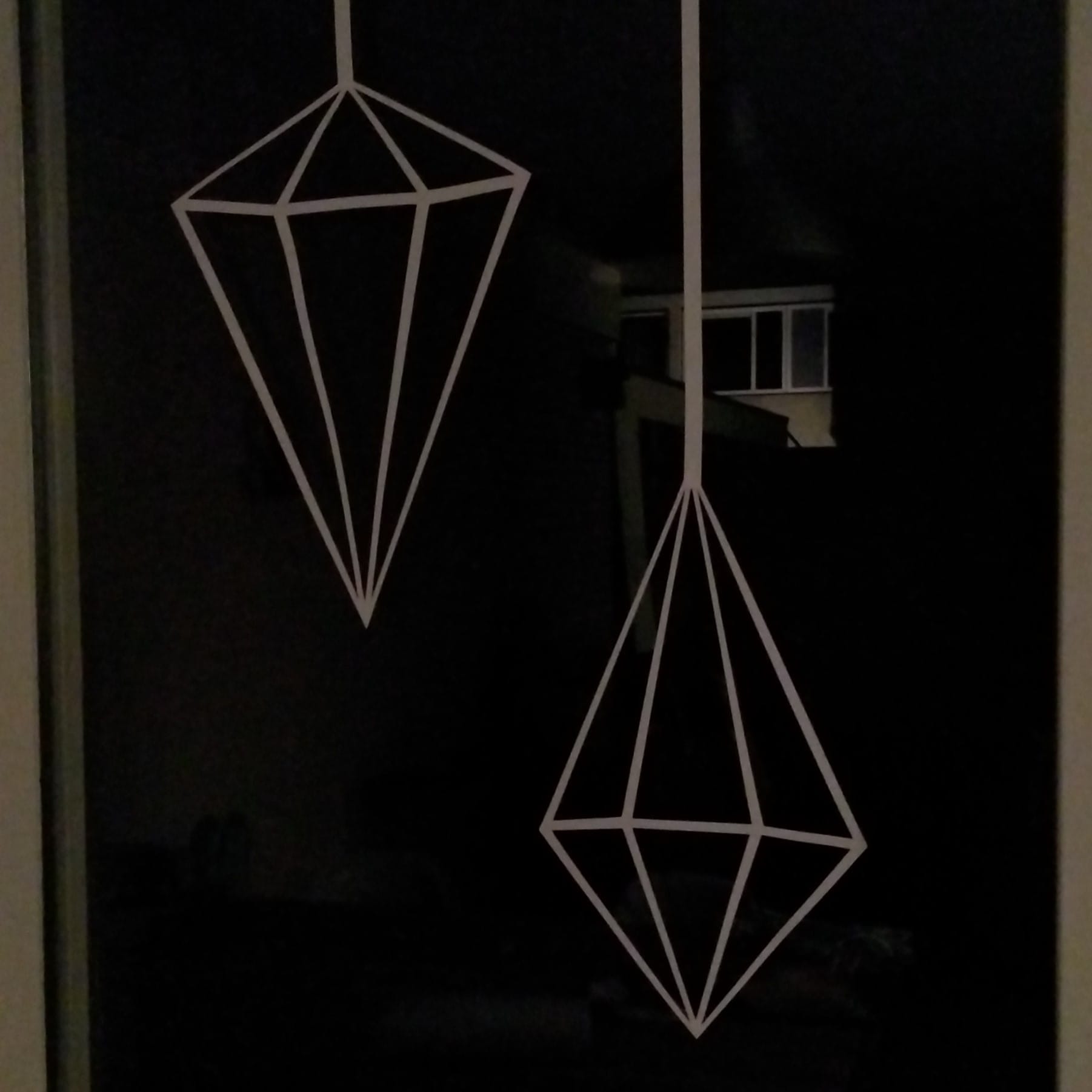 Set himmeli raamstickers ruit en diamant