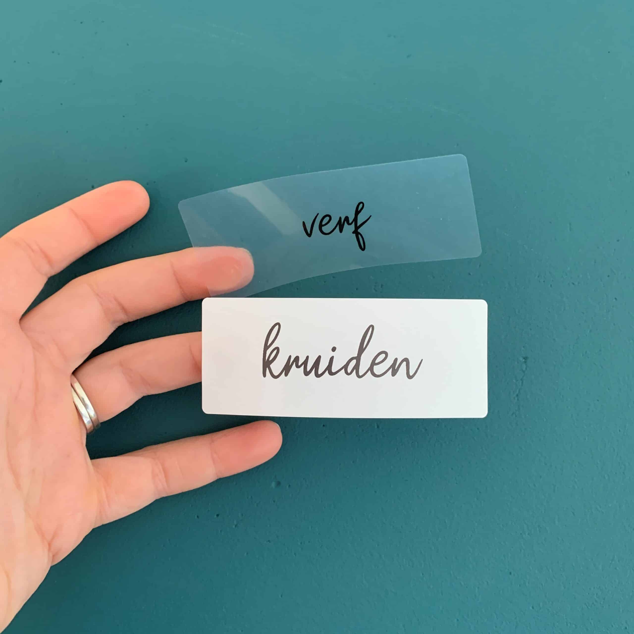 opruimstickers opruimlabels