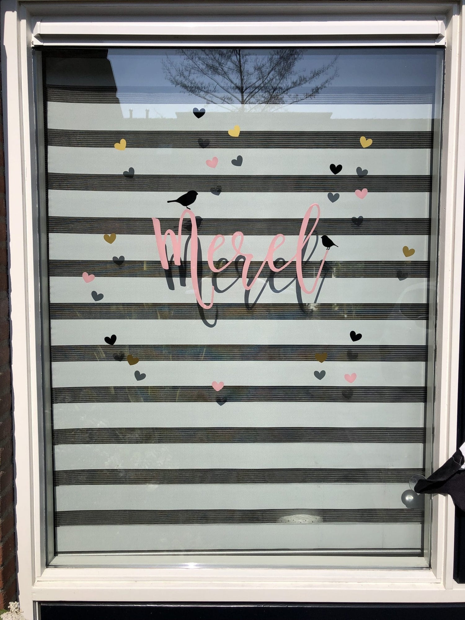 Maatwerk geboortesticker helemaal gepersonaliseerd
