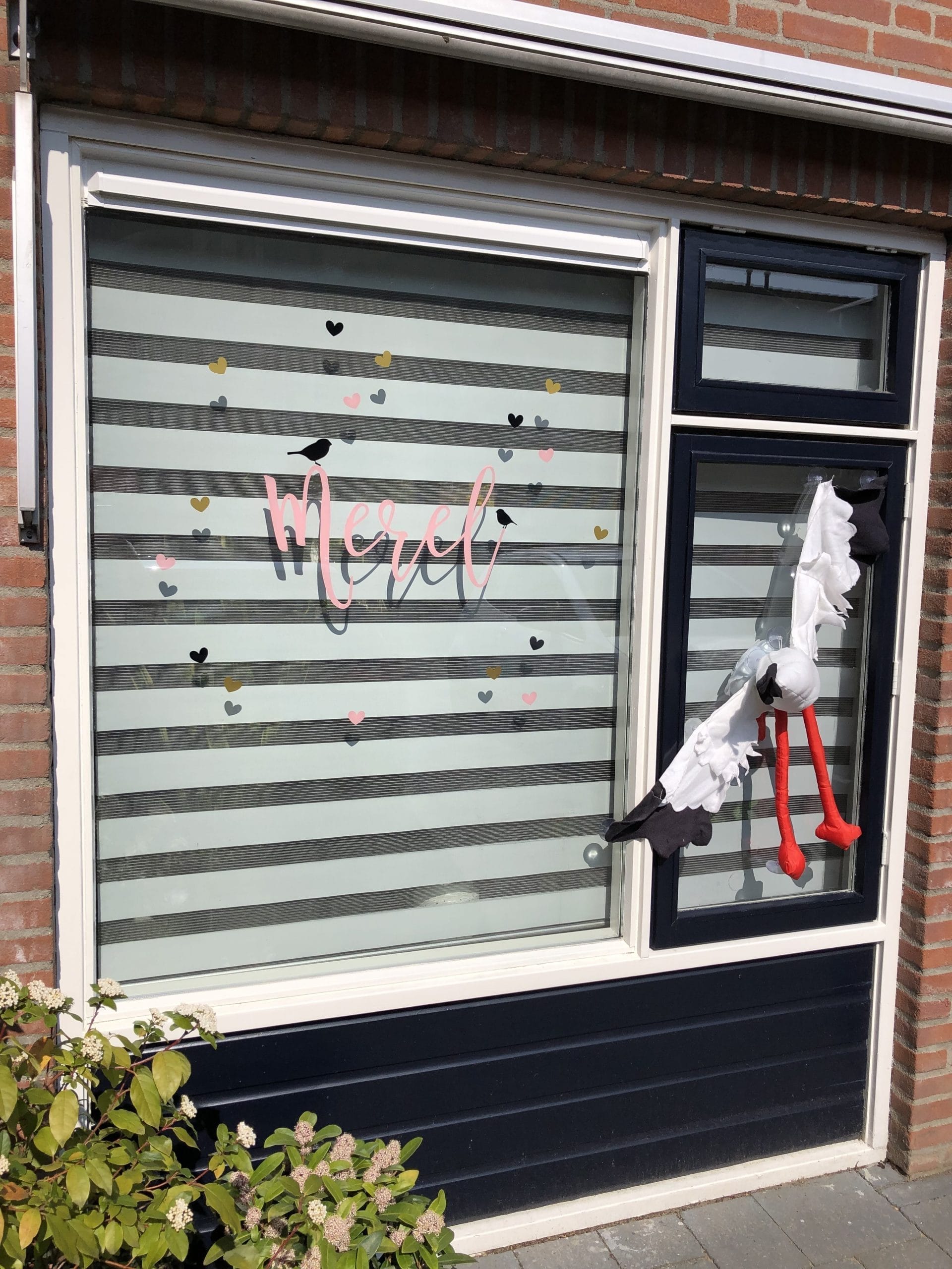 Maatwerk geboortesticker helemaal gepersonaliseerd