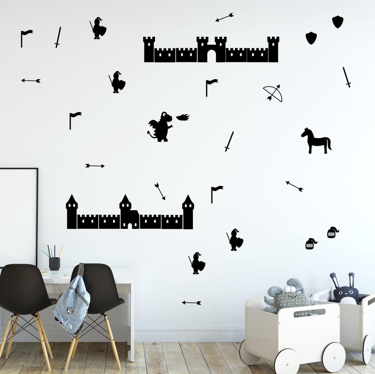 kasteelmuren muurstickers
