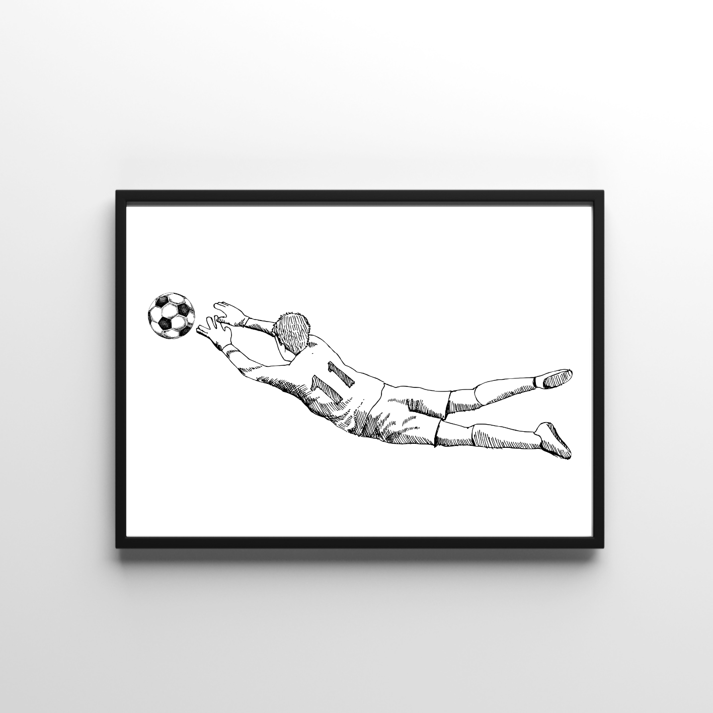 Voetbal poster kinderkamer - keeper