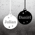 Kerstbal raamsticker
