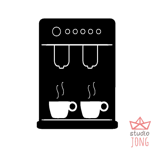 Stick & Cook (keukenstickers) koffiezetapparaat