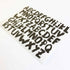 Letters muurstickers (diverse lettertypes en kleuren)