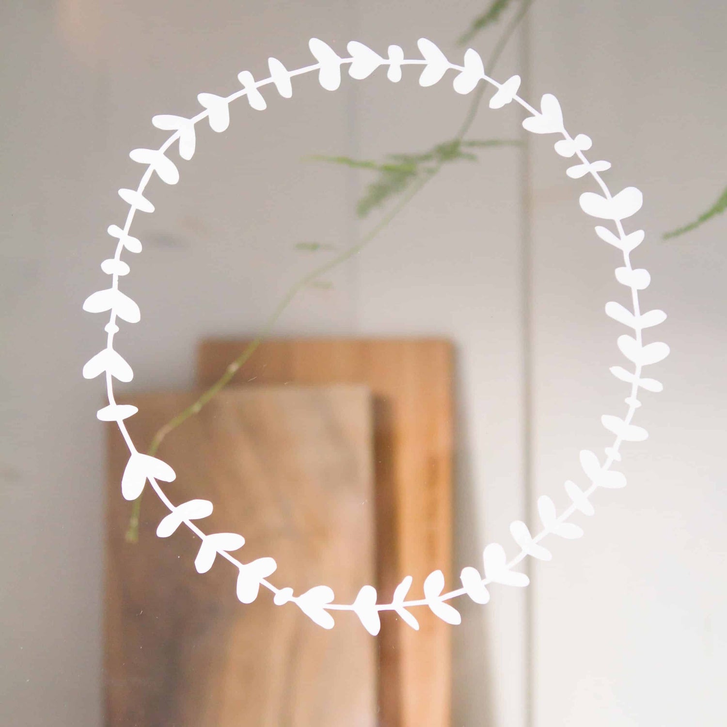 Botanische interieurstickers kransen