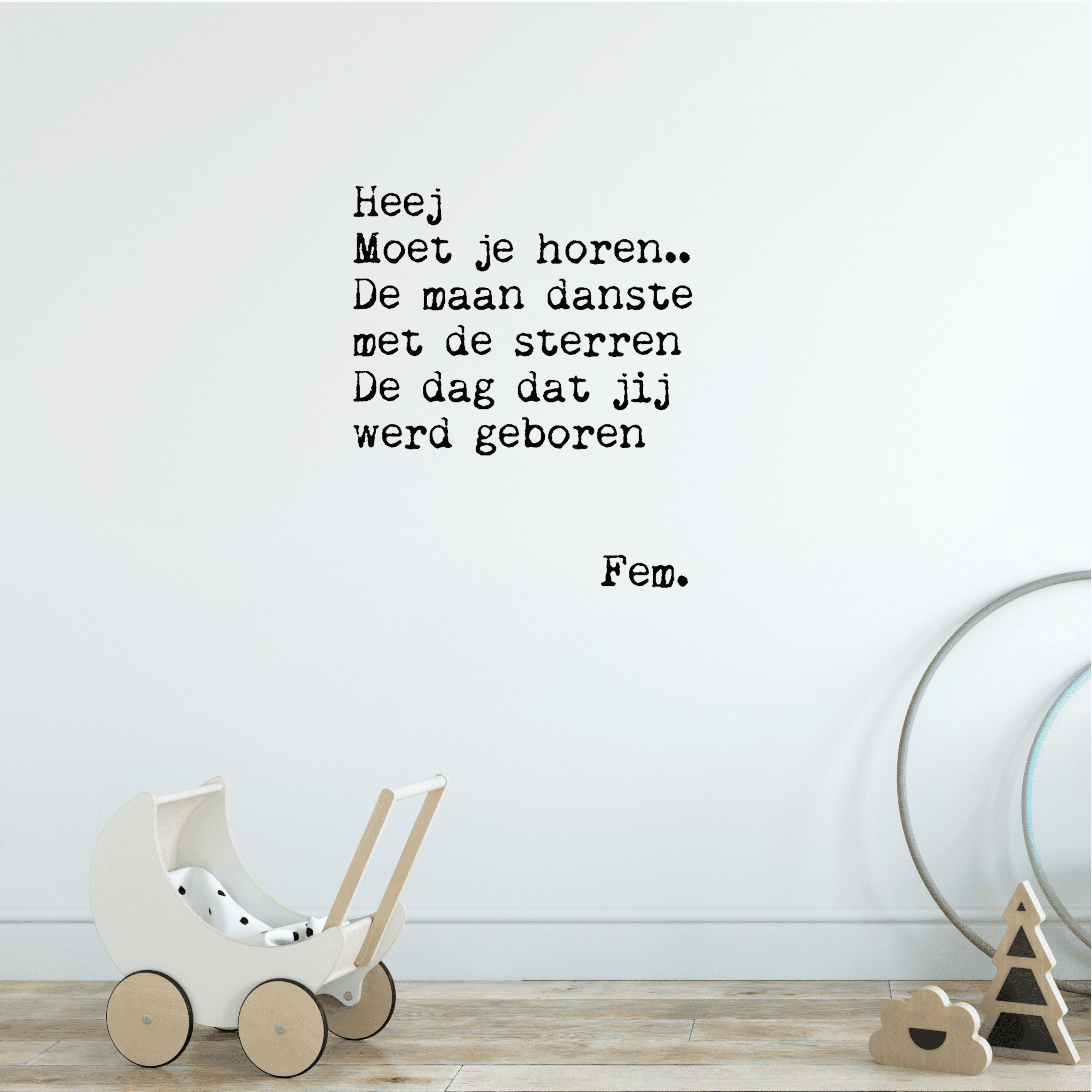Papierpleziertjes muursticker &
