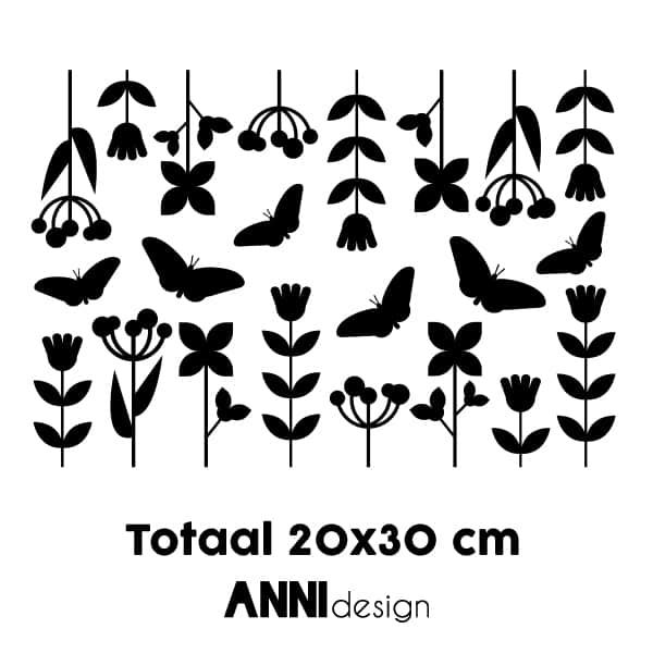 Muurstickers bloemen ANNIdesign (diverse kleuren)
