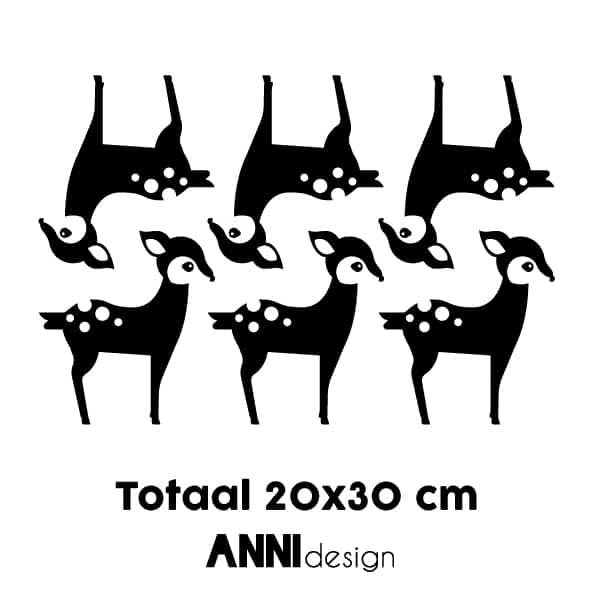 Muursticker hert ANNIdesign (diverse kleuren)