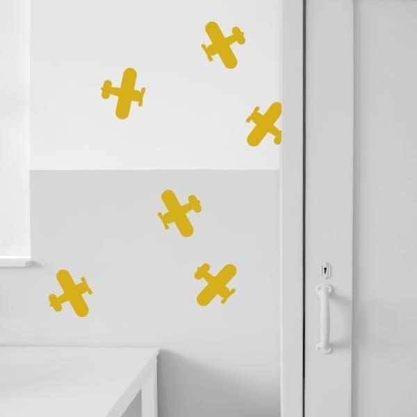 Muurstickers Vliegtuig ANNIdesign (diverse kleuren)