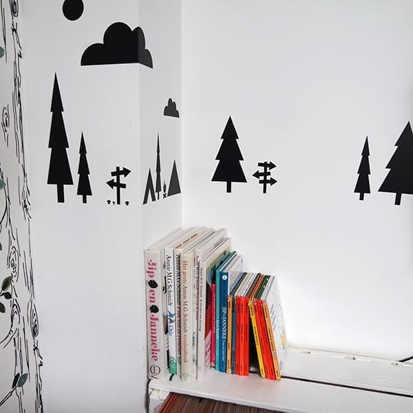 Muursticker set Kamperen ANNIdesign (diverse kleuren)