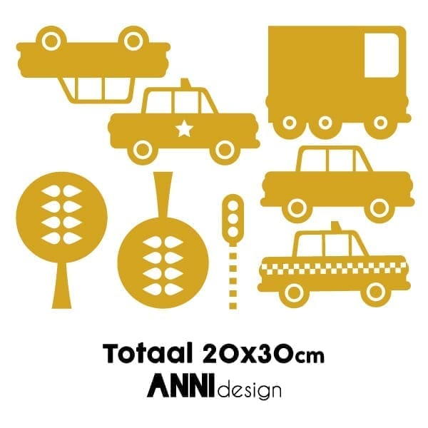 Muurstickers Auto ANNIdesign (diverse kleuren)