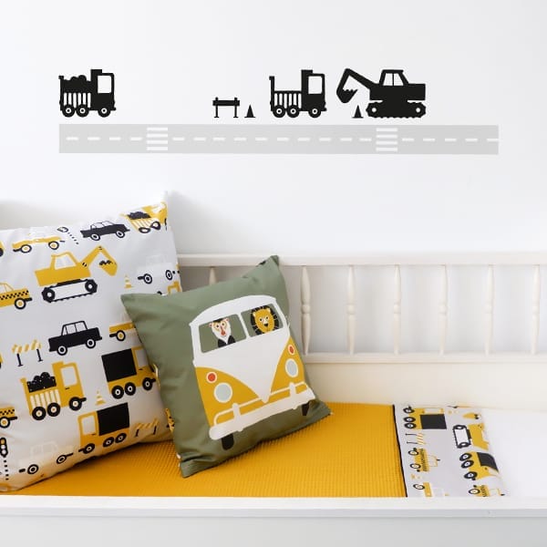 Muursticker wegdelen recht ANNIdesign (diverse kleuren)