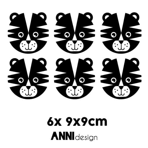 Muurstickers tijgers annidesign