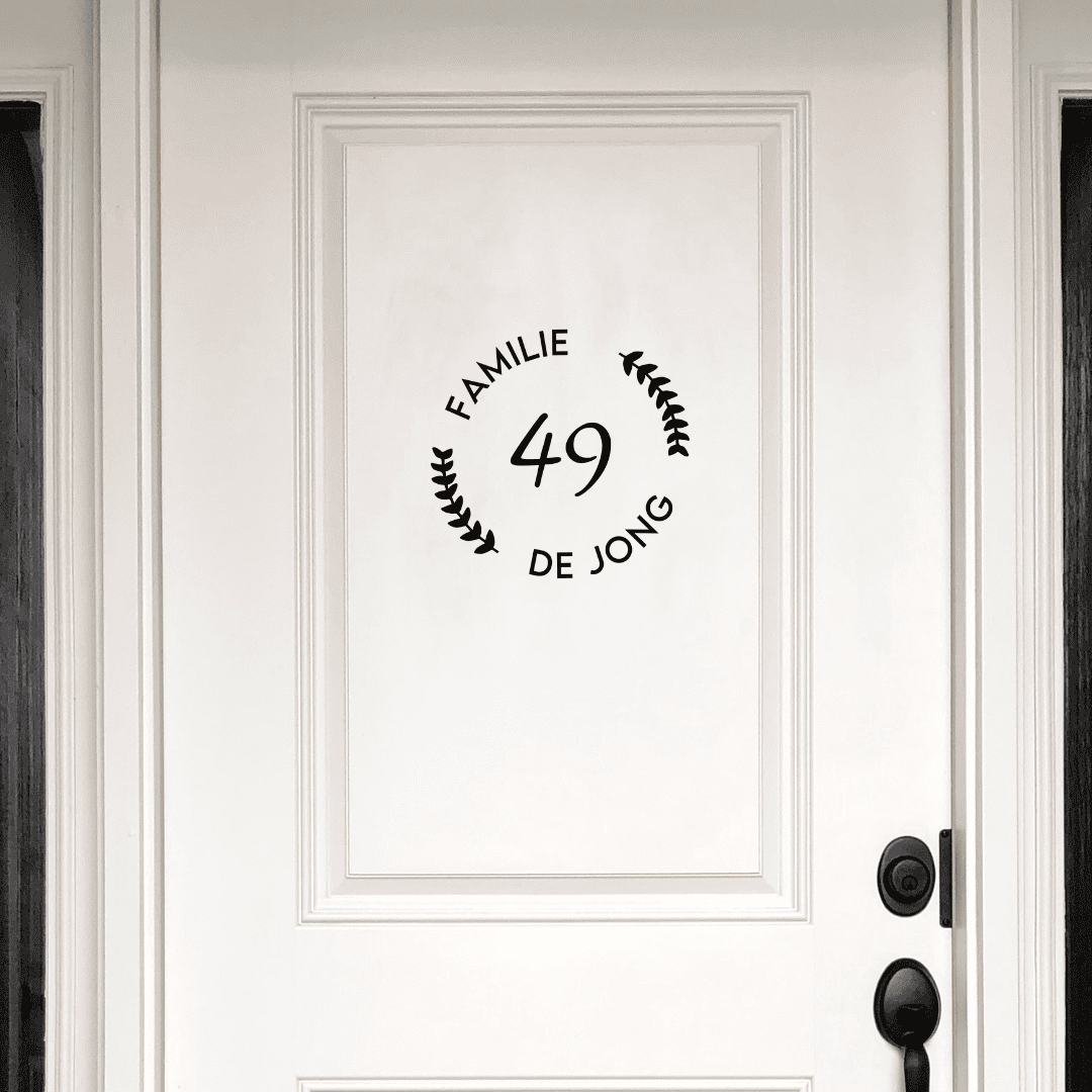 voordeursticker