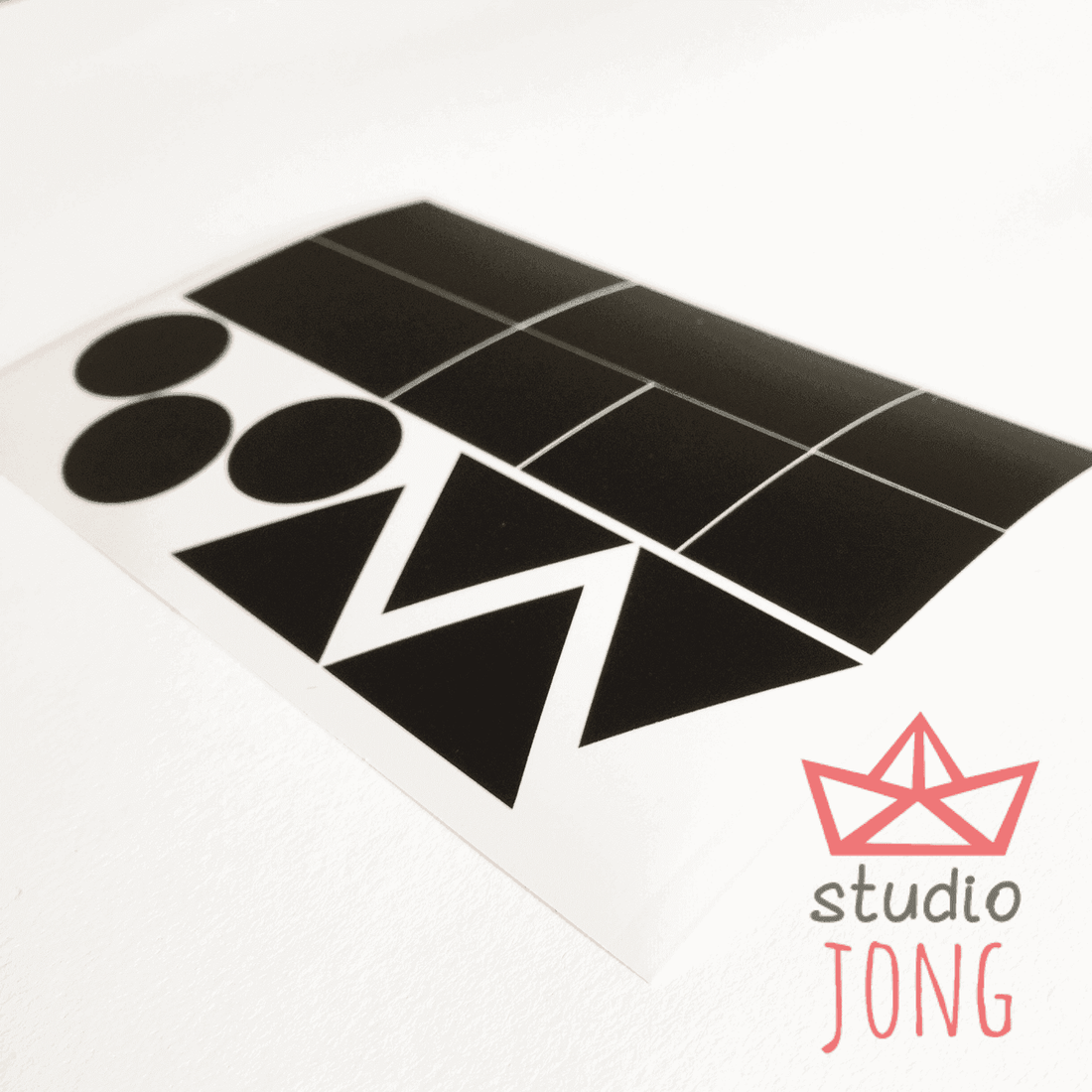 Opruimstickers blokken diverse kleuren