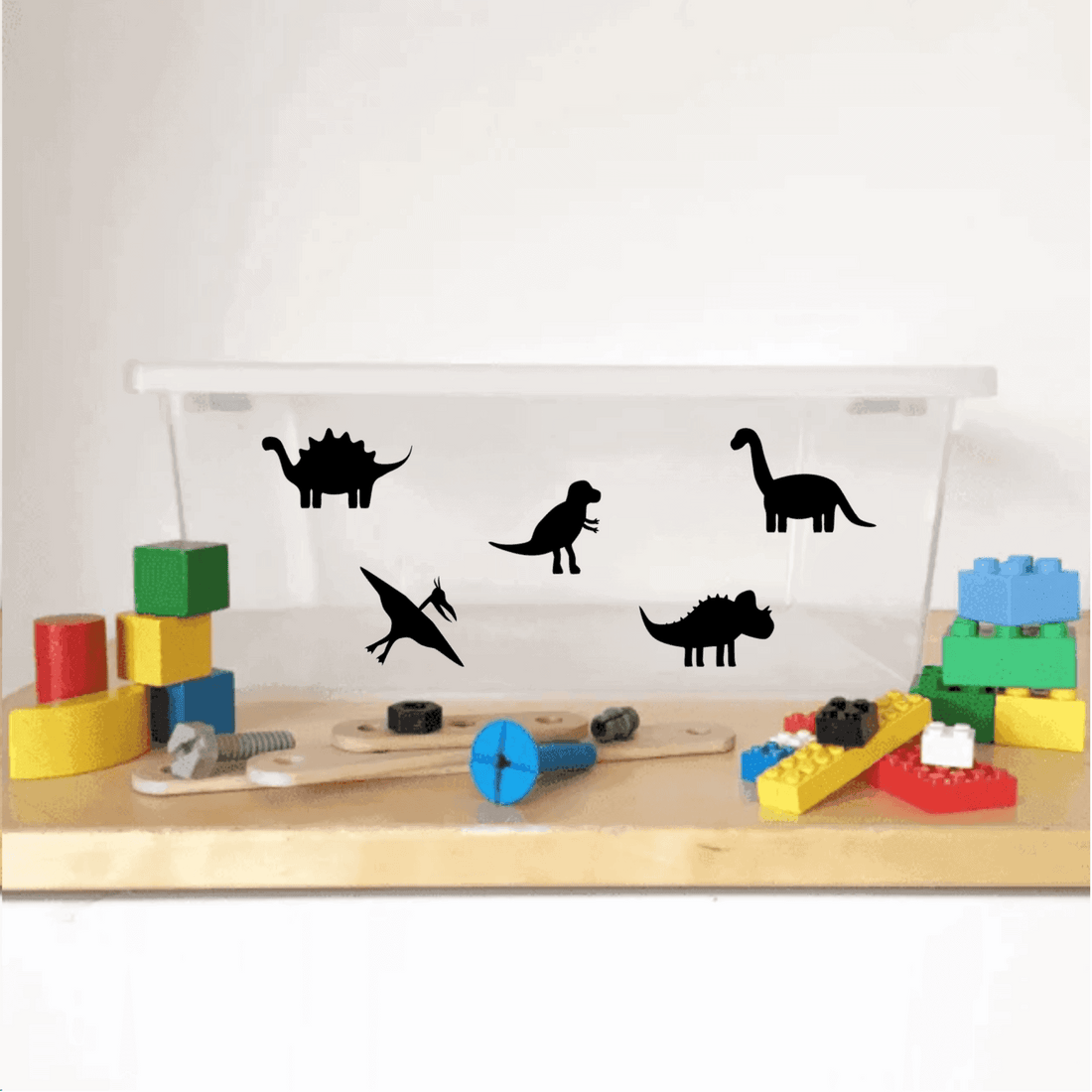 Opruimstickers dino