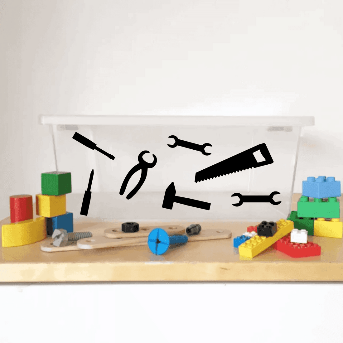 Opruimstickers gereedschap