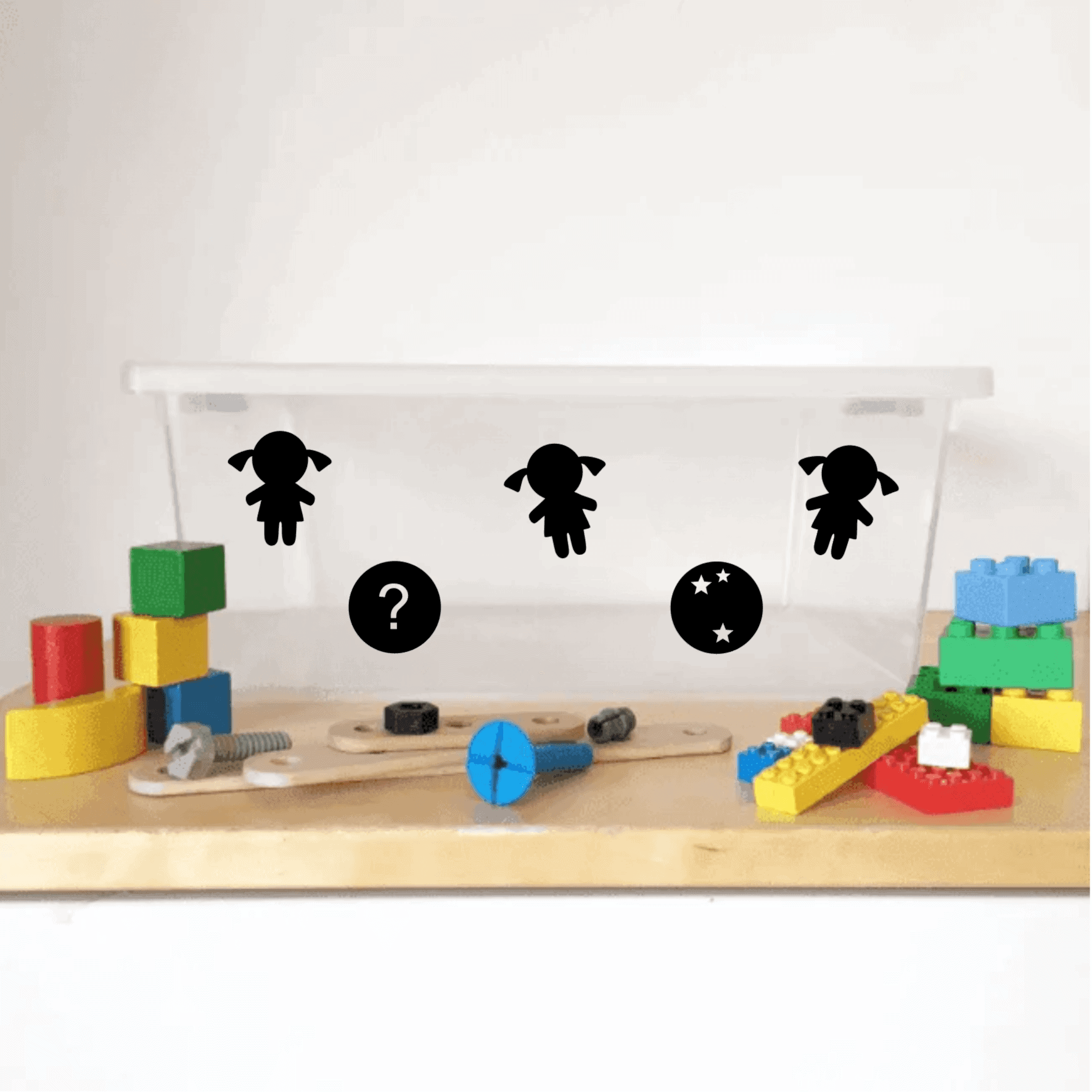Opruimstickers poppen surprise ballen