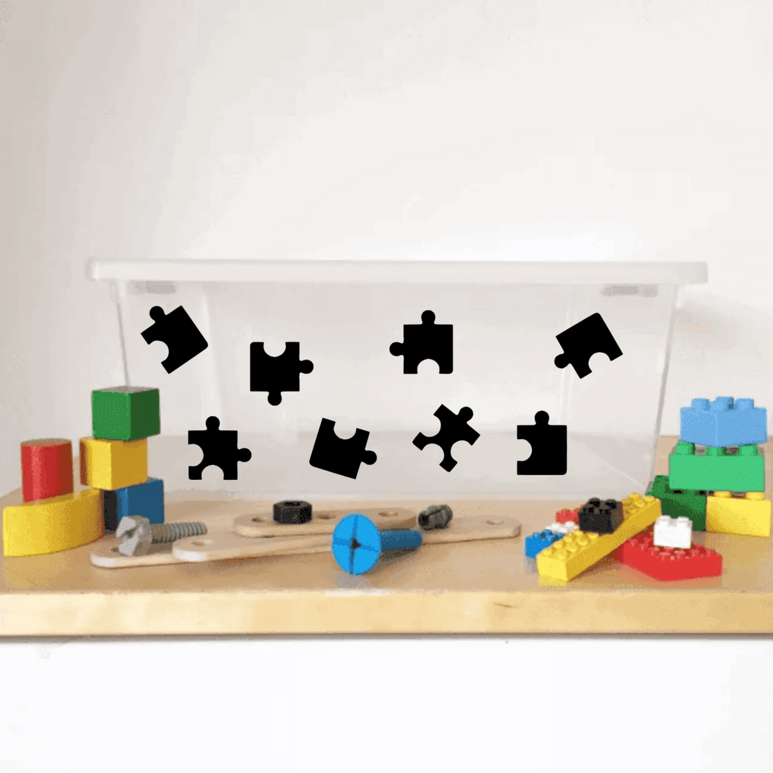 Opruimstickers puzzels