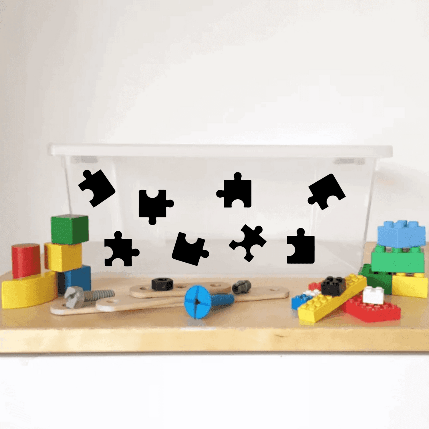 Opruimstickers puzzels