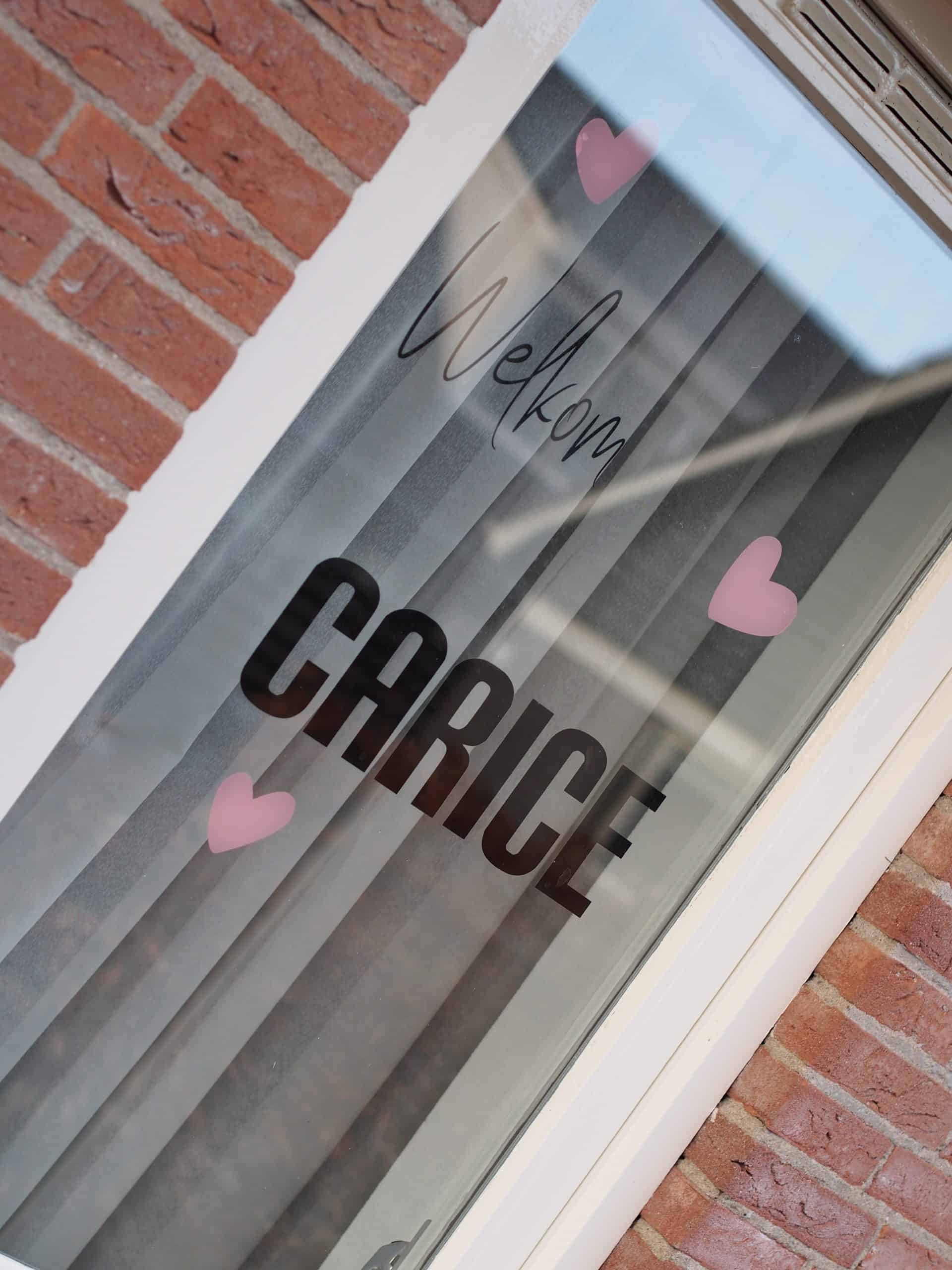 Maatwerk geboortesticker helemaal gepersonaliseerd