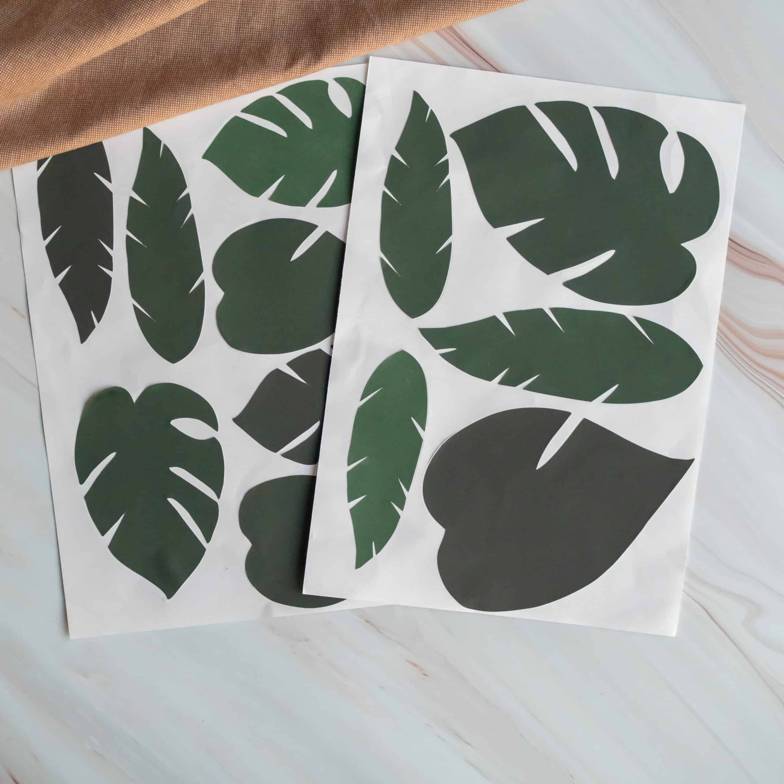 Bladeren muurstickers